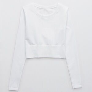 AERIE OFFLINE White Longsleeve Top